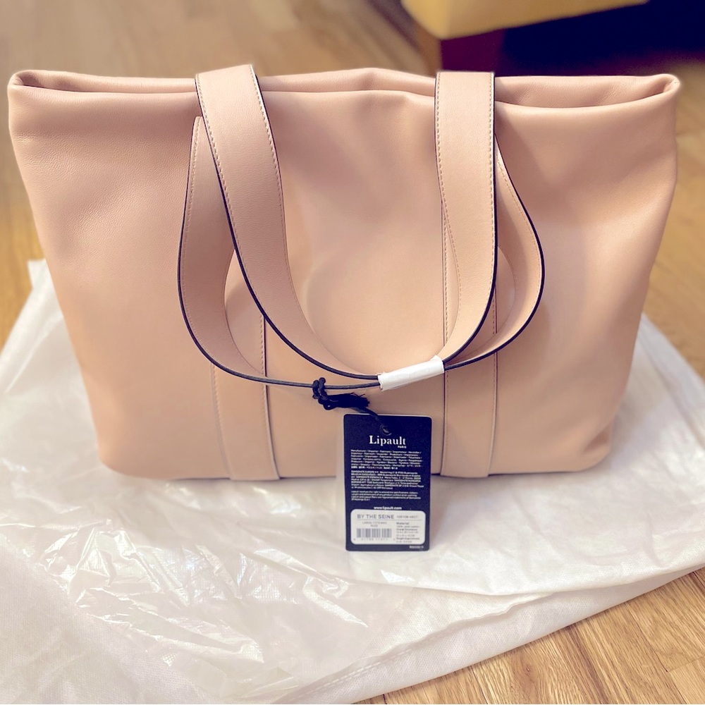 Lipault By the Seine leather tote